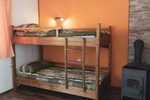 Двухъярусная кровать или двухъярусные кровати в номере Kuca za odmor Lujzijana