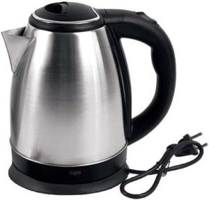 a black and silver tea kettle with a cord at Studio apartman Mima in Umag