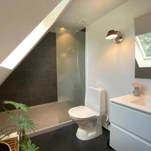 Koupelna v ubytování Birgittes B&B i Jelling