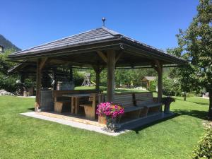 Taman di luar Ferienhaus Franz