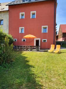 Zahrada ubytování Apartments Viktoria Klinovec