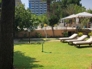 A garden outside Hotel Marconi