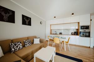 Kuchyň nebo kuchyňský kout v ubytování Marta Grottgera Apartments