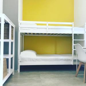 Postel nebo postele na pokoji v ubytování Calma apartment