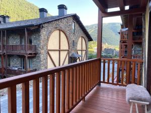 Un balcon sau o terasă la Estudio reformado Vall d'Incles Grandvalira, 4 pers, max 2 adultos y 2 niños menores 12 años