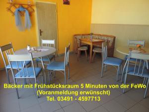 Majoituspaikan DIE Ferienwohnung - Wittenberg an den Elbwiesen ravintola tai vastaava paikka