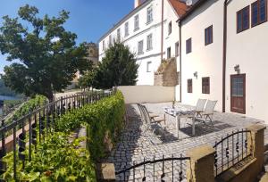 Balkón alebo terasa v ubytovaní Apartments 4 in the historic part of Znojmo