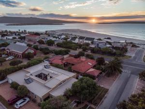 an aerial view of a house on the beach at Puza Moya Guest House in Langebaan