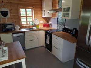 Kuchyň nebo kuchyňský kout v ubytování Cabin at Aithernie + 10 fotografií