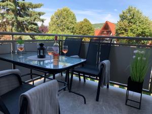 Balkón alebo terasa v ubytovaní Naplemente Apartman