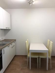 A kitchen or kitchenette at Pension Chen, 2 Doppelzimmer , EBK, separater Balkon