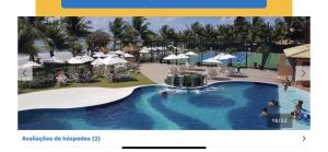 a rendering of a swimming pool at a resort at Flat Summer House Genipabu AGORA TÉRREO in Guarajuba