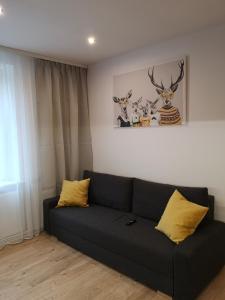 Svetainės erdvė apgyvendinimo įstaigoje Apartament Izerski Raj