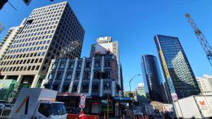 Nespecifikovaný výhled na destinaci Auckland nebo výhled na město při pohledu z hostelu