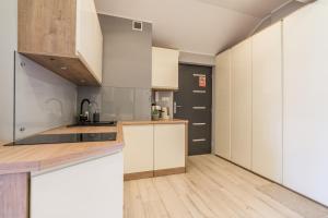 Kuchyňa alebo kuchynka v ubytovaní ApartamentyGdanske EU - Golden