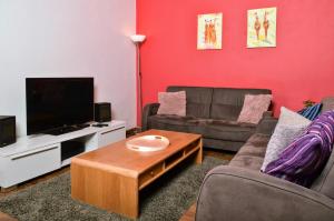 Predel za sedenje v nastanitvi Apartmány Irisis