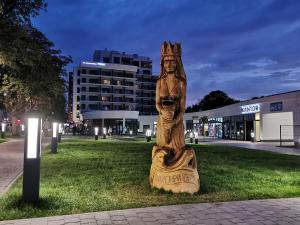 Κήπος έξω από το Zjawiskowy Apartament Bel Mare Parking Basen