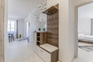 Posteľ alebo postele v izbe v ubytovaní Apartmány Malen