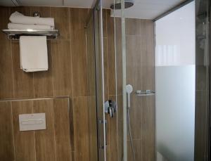 Koupelna v ubytování Hostal Don Suero de Quiñones