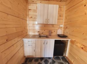 Kuchyň nebo kuchyňský kout v ubytování Suncevica Apartmani