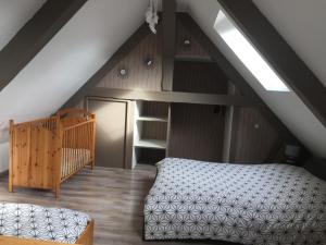 Postel nebo postele na pokoji v ubytování Appartement duplex chez Sandra