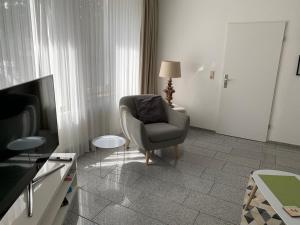
Ein Sitzbereich in der Unterkunft Hotel und Apartment Garni Eurode Live
