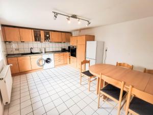 Kuchyň nebo kuchyňský kout v ubytování Ferienhaus Garz