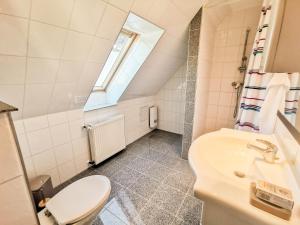 Koupelna v ubytování Ferienhaus Garz