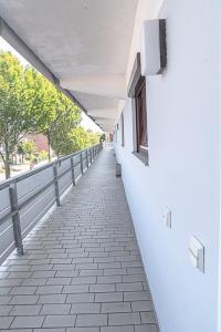 Ein Balkon oder eine Terrasse in der Unterkunft Ferienwohnungen im Haus Strandburg Grömitz