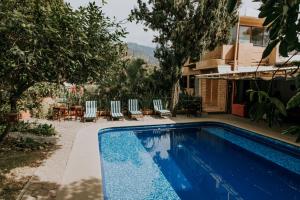 Piscine de l'établissement Hotel boutique Teocalli ou située à proximité