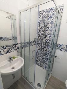 Koupelna v ubytování Hotel Aurora