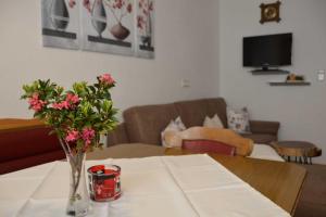 Telewizja i/lub zestaw kina domowego w obiekcie Ferienwohnung Plattner inklusive Sommercard