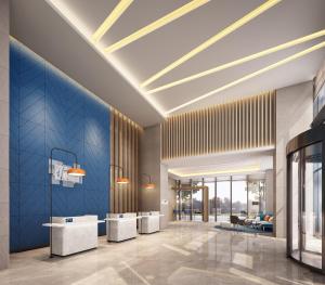 Posezení v ubytování Holiday Inn Express Shenzhen Haiyuan City by IHG