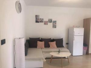 Kuchyň nebo kuchyňský kout v ubytování Apartmani Đokić