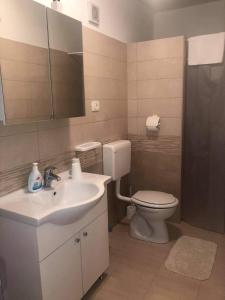 Koupelna v ubytování Apartmani Đokić