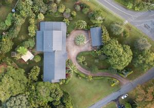 an overhead view of a building in a park at Mountain Sanctuary B&B in Mount Tamborine