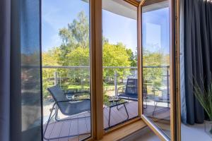 Balkon lub taras w obiekcie Ambria Apartments Platan Tower