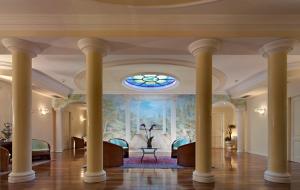 A seating area at Terme Europa