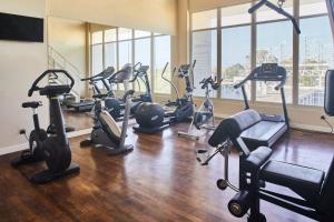 Fitness centrum a/nebo fitness zařízení v ubytování Silken Al-Andalus Palace