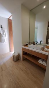 Koupelna v ubytování Hotel Secreto