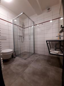 Koupelna v ubytování Apartmány Resort Na Horské