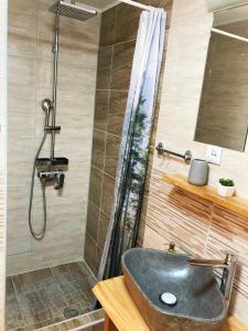 Koupelna v ubytování Dren Chalet Lux - Banjska stena