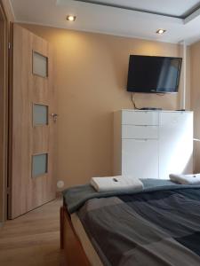 Televízia a/alebo spoločenská miestnosť v ubytovaní W CENTRUM