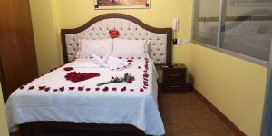Katil atau katil-katil dalam bilik di Hotel Wayra