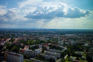 Widok na miasto Wrocław z tego apartamentu