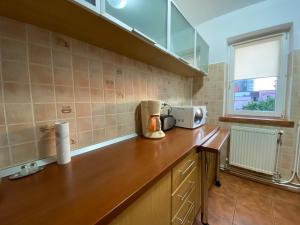 A kitchen or kitchenette at Best Apartment City Hall