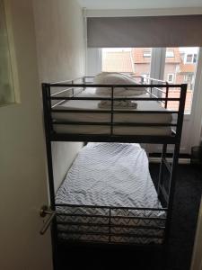 Una cama o camas cuchetas en una habitación  de Sluiterstraat 19