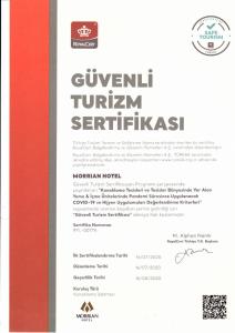 een document voor de Duitse Turkse ambassade bij Morrian Hotel in Inegol