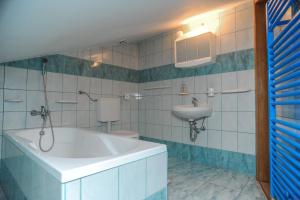 Koupelna v ubytování Apartmani Vila Caska