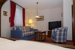 TV a/nebo společenská místnost v ubytování Hotel Gondel